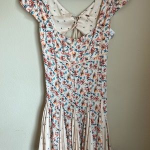 Free People Ponderosa Cutout Back Mini dress